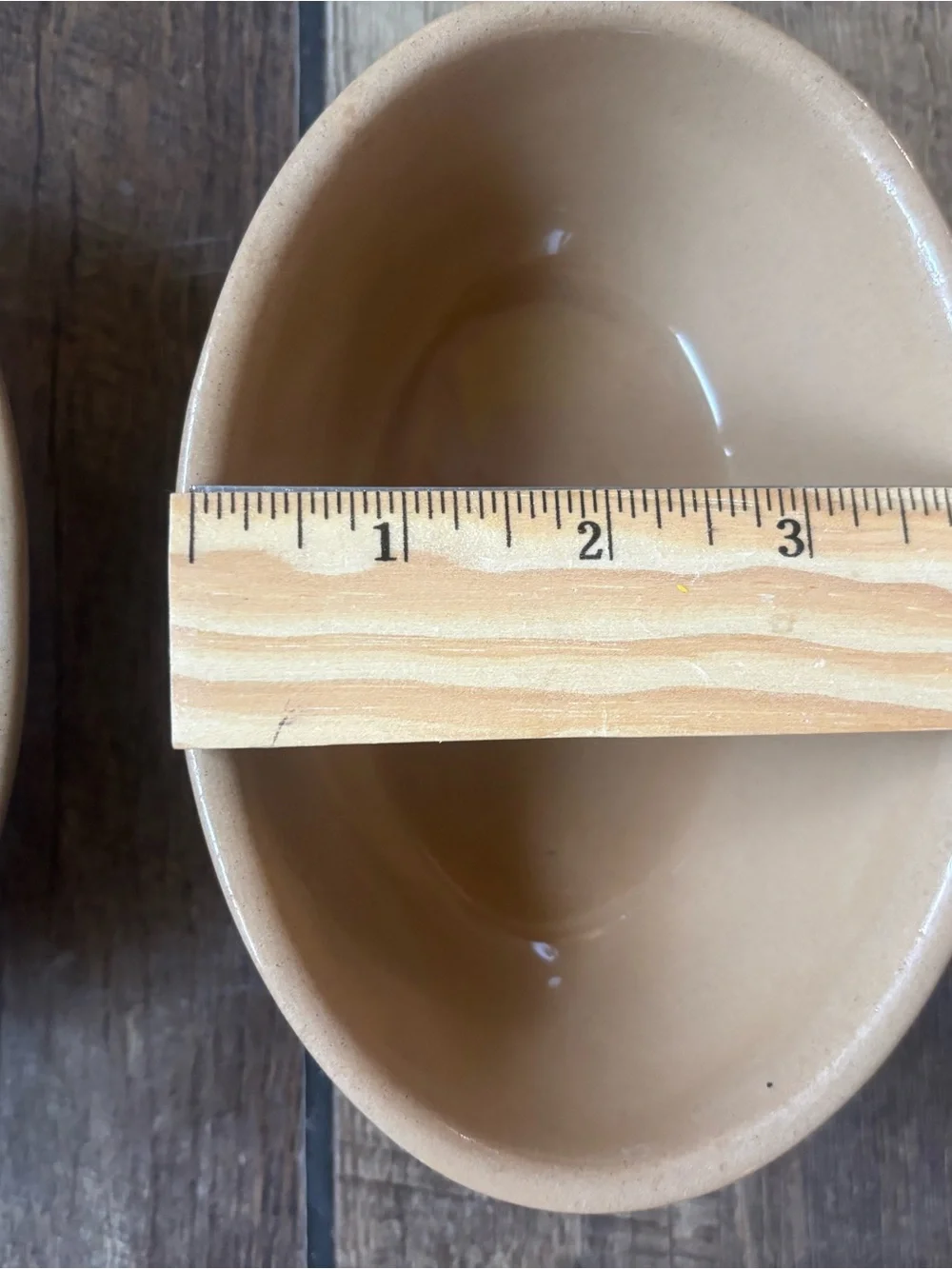 Mason Cash Set of 3 Oval Stoneware Bowls Beige England Oven Safe Vintage 6”
